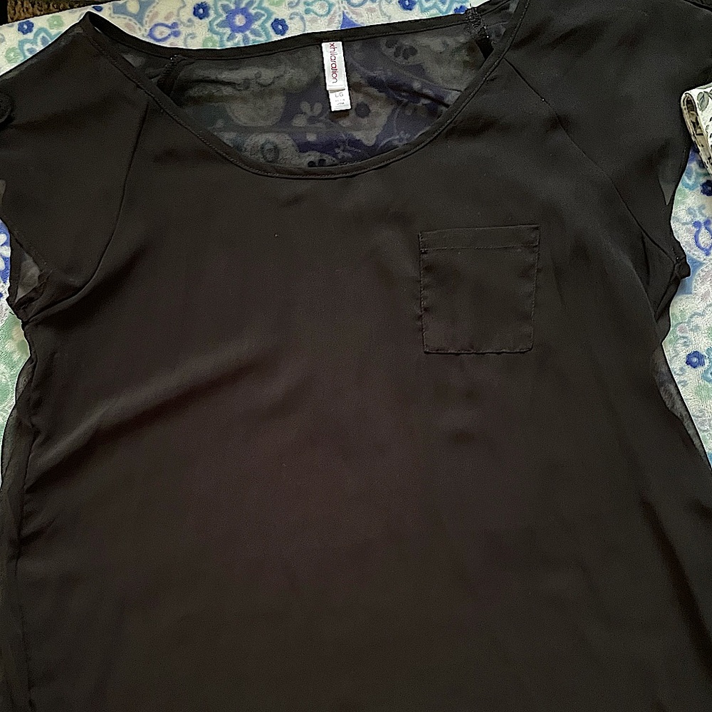 Black Sheer Blouse
